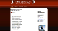 Desktop Screenshot of habitatdecoratinginc.com
