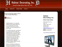 Tablet Screenshot of habitatdecoratinginc.com